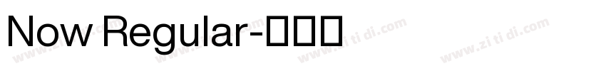 Now Regular字体转换